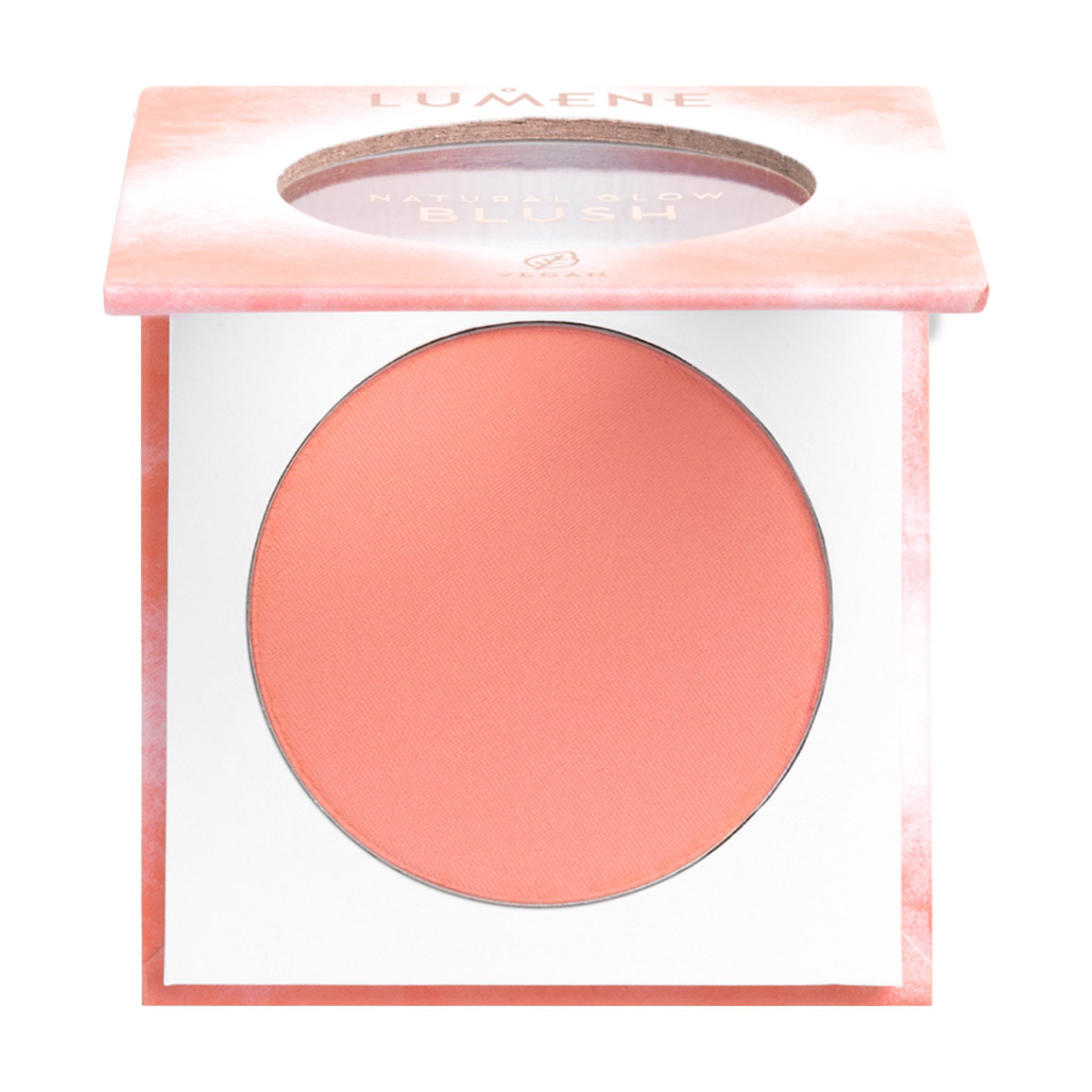 Компактні рум'яна для обличчя Lumene Natural Glow Blush, 01 Coral Glow, 4 г